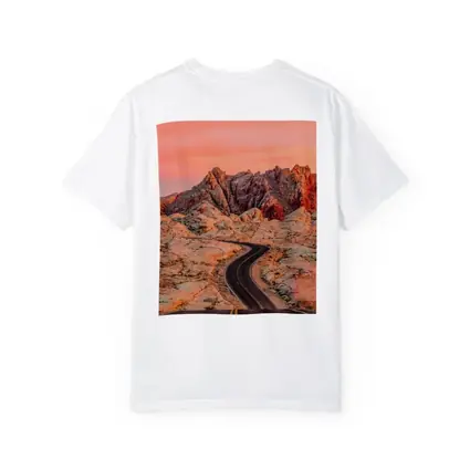 Winding Desert Road Red Rock Sunset