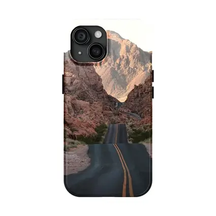 Desert Road Through Red Rock Canyon