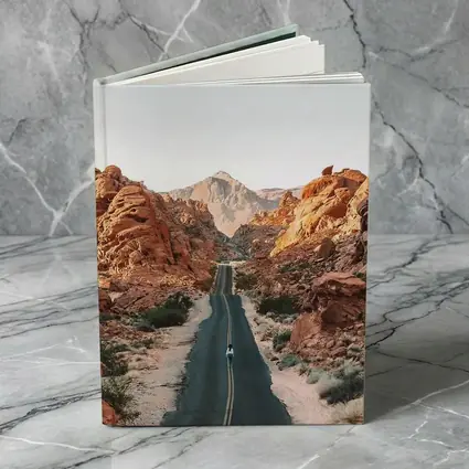 Desert Road Through Red Rock Canyon