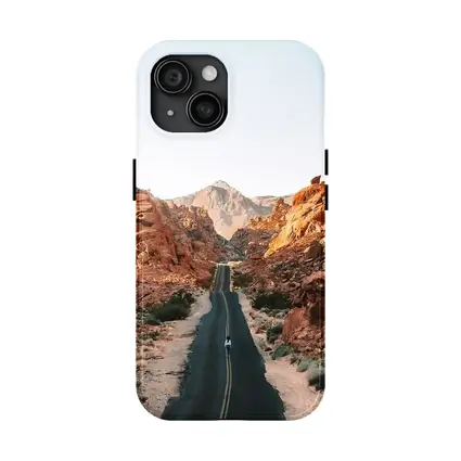 Desert Road Through Red Rock Canyon