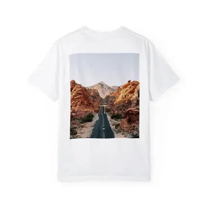 Desert Road Through Red Rock Canyon