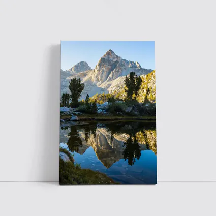 Mountain Peak Reflected in Alpine Lake