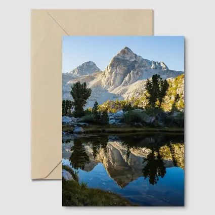 Mountain Peak Reflected in Alpine Lake