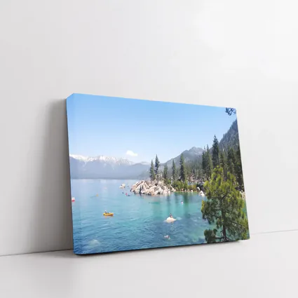 Lake Tahoe Clear Water Mountains Pine Trees
