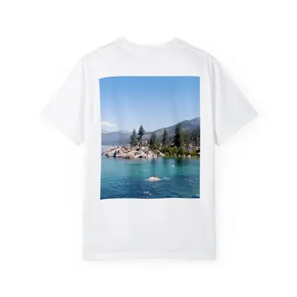 Lake Tahoe Clear Water Mountains Pine Trees