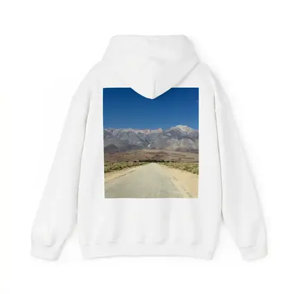 Desert Road Leading To Sierra Nevada Mountains