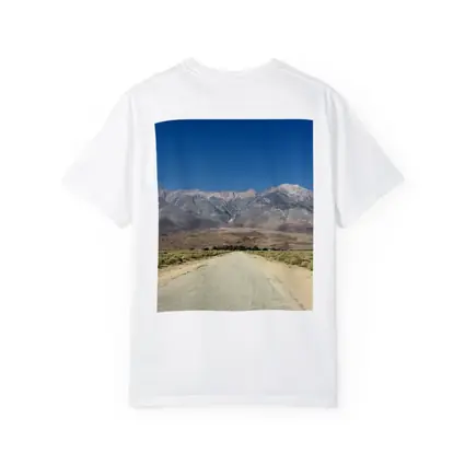 Desert Road Leading To Sierra Nevada Mountains