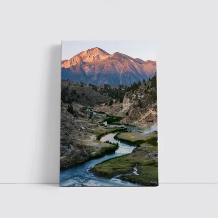 Winding River Valley Mountain Sunrise Landscape