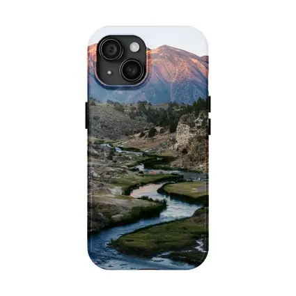Winding River Valley Mountain Sunrise Landscape