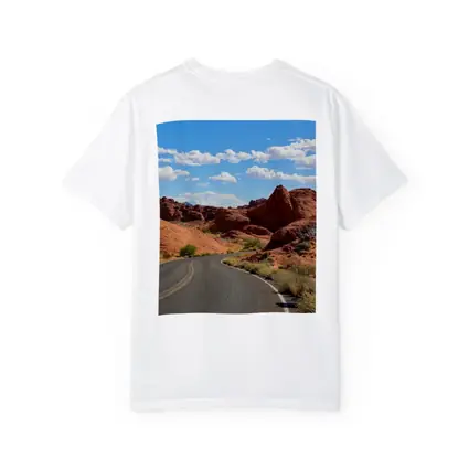 Red Rock Canyon Desert Road Blue Sky