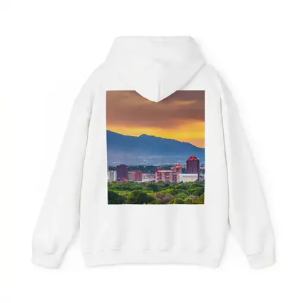 Albuquerque Skyline Sunset Mountain Background