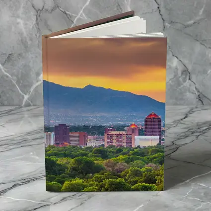 Albuquerque Skyline Sunset Mountain Background