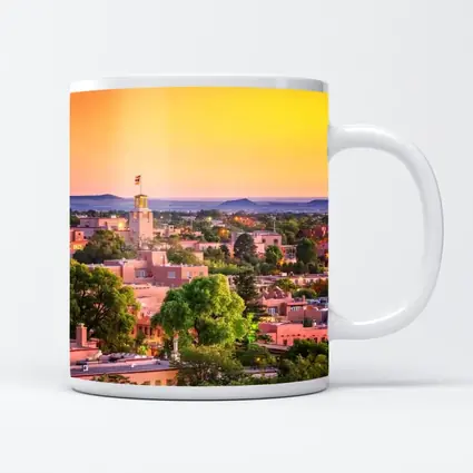 Santa Fe New Mexico Skyline Sunset View