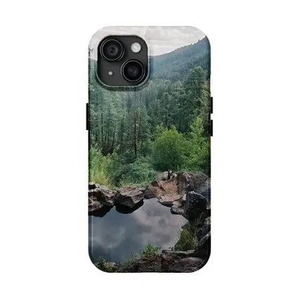 Natural Hot Spring Forest Mountain Valley View
