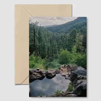 Natural Hot Spring Forest Mountain Valley View