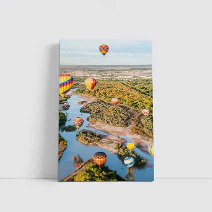 Hot Air Balloons Over Rio Grande River