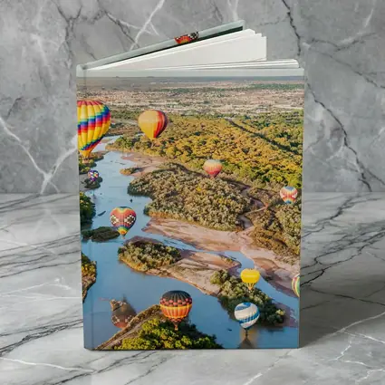 Hot Air Balloons Over Rio Grande River