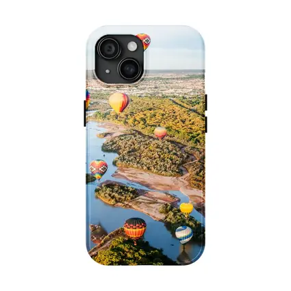 Hot Air Balloons Over Rio Grande River