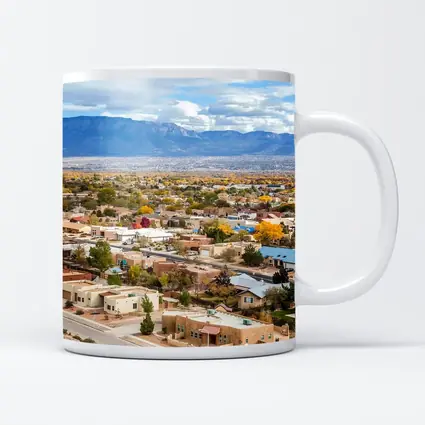 Albuquerque Neighborhood Aerial View Sandia Mountains