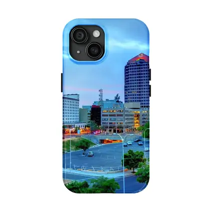 Albuquerque Downtown Skyline at Blue Dusk