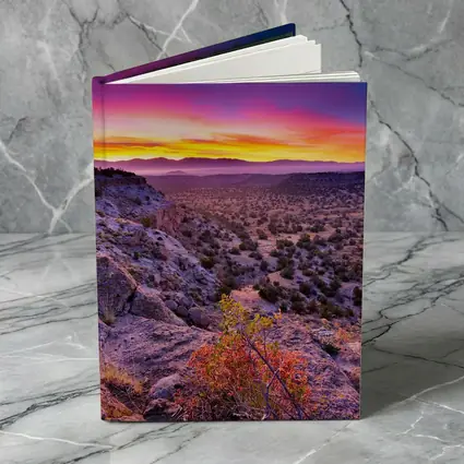 Desert Southwest Sunset Over Rocky Cliffside