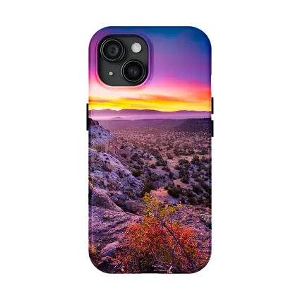 Desert Southwest Sunset Over Rocky Cliffside