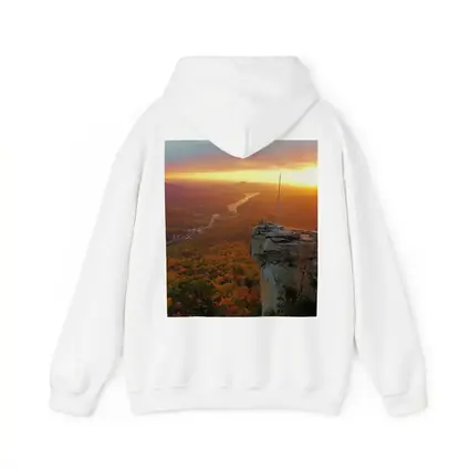 Chimney Rock Sunset Autumn Forest River View