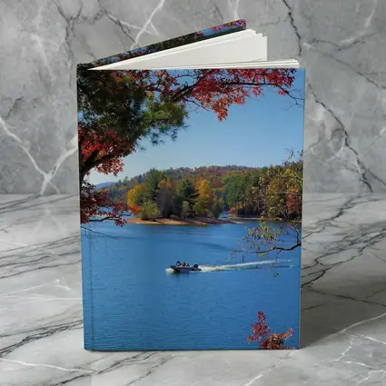 Autumn Lake Boat Ride Colorful Forest