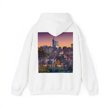 Raleigh City Skyline at Purple Sunset