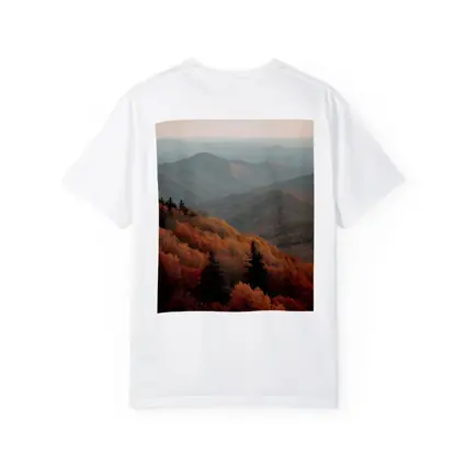 Autumn Mountain Forest Rolling Hills Landscape