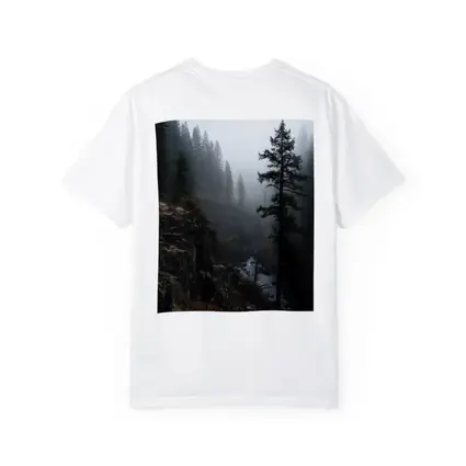 Foggy Forest Canyon River Dark Moody