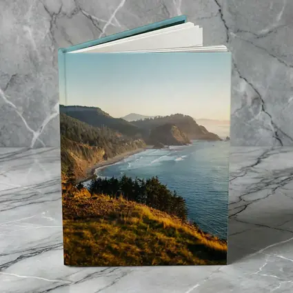 Oregon Coast Cliffs Golden Hour Sunset