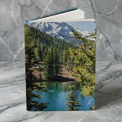 Snow Mountain Lake Forest Pine Trees