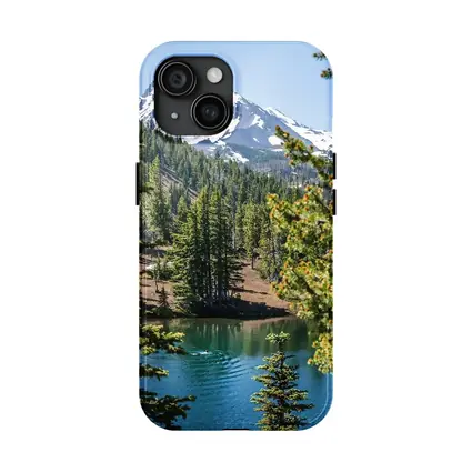 Snow Mountain Lake Forest Pine Trees