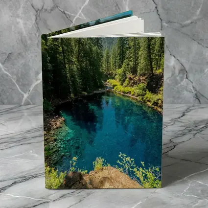 Crystal Blue Forest River Oregon Nature