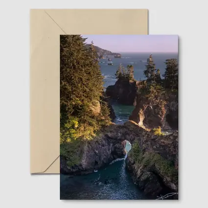 Oregon Coast Rocky Sea Arch Cove