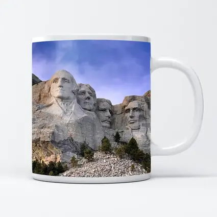 Mount Rushmore Presidents Carved Stone Monument