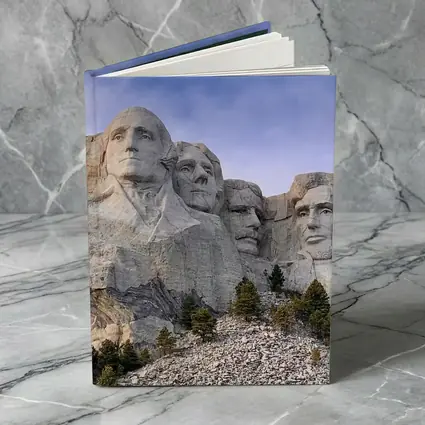 Mount Rushmore Presidents Carved Stone Monument