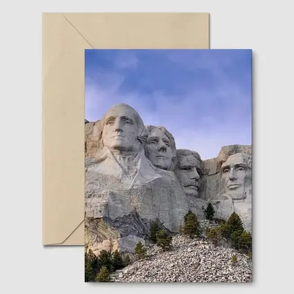 Mount Rushmore Presidents Carved Stone Monument