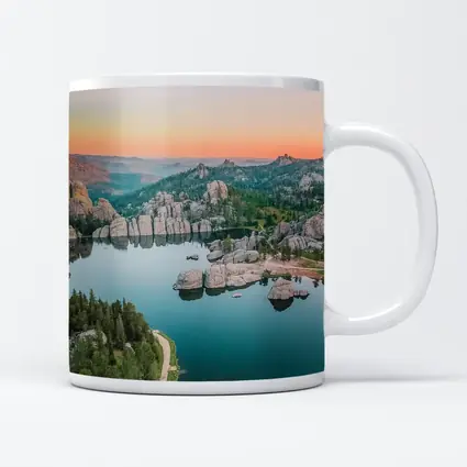 Sylvan Lake South Dakota Sunset Aerial View