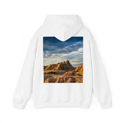 Badlands National Park Rocky Formations Dramatic Sky