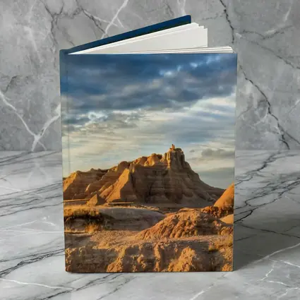 Badlands National Park Rocky Formations Dramatic Sky