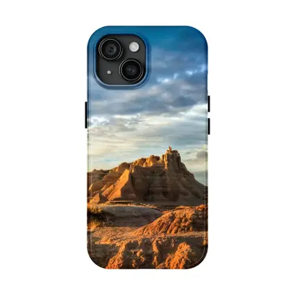 Badlands National Park Rocky Formations Dramatic Sky