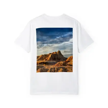 Badlands National Park Rocky Formations Dramatic Sky