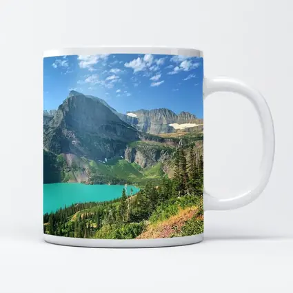 Turquoise Mountain Lake Glacier National Park