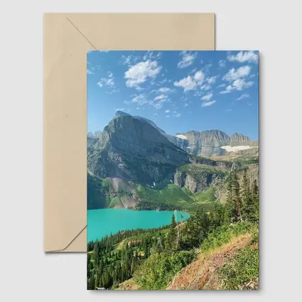 Turquoise Mountain Lake Glacier National Park