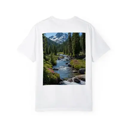 Mountain Stream Rocky Alpine Forest Landscape