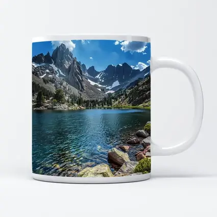 Alpine Lake Rocky Mountain Peaks Clear Water