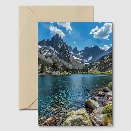 Alpine Lake Rocky Mountain Peaks Clear Water