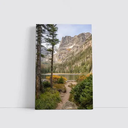 Alpine Lake Rocky Mountain Forest Trail